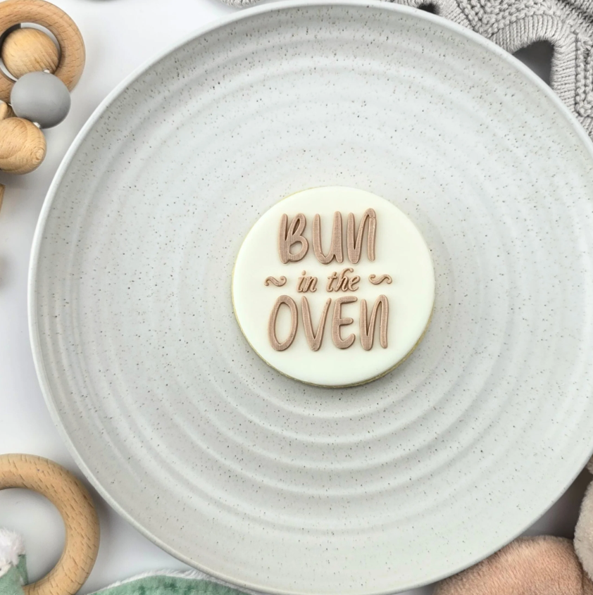 Custom Cookie Cutters - Bun In The Oven Embosser