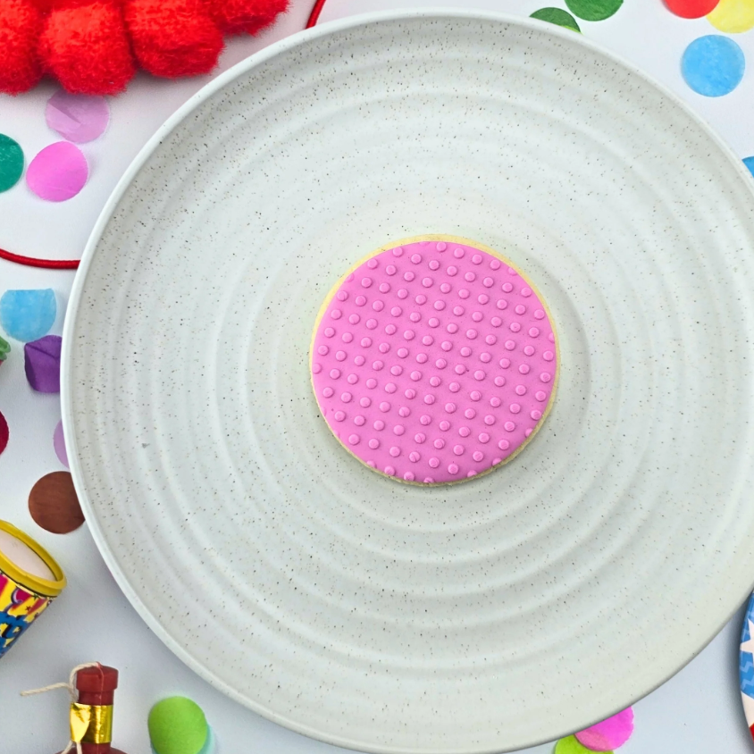 Custom Cookie Cutters - Dots Pattern Plate