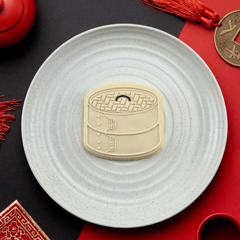 Custom Cookie Cutters - Dumpling Steamer Debosser & Cutter Set
