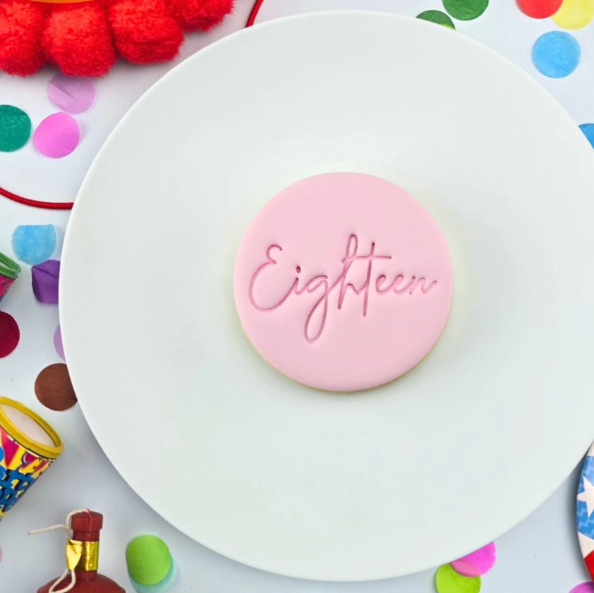 Custom Cookie Cutters - Eighteen Embosser