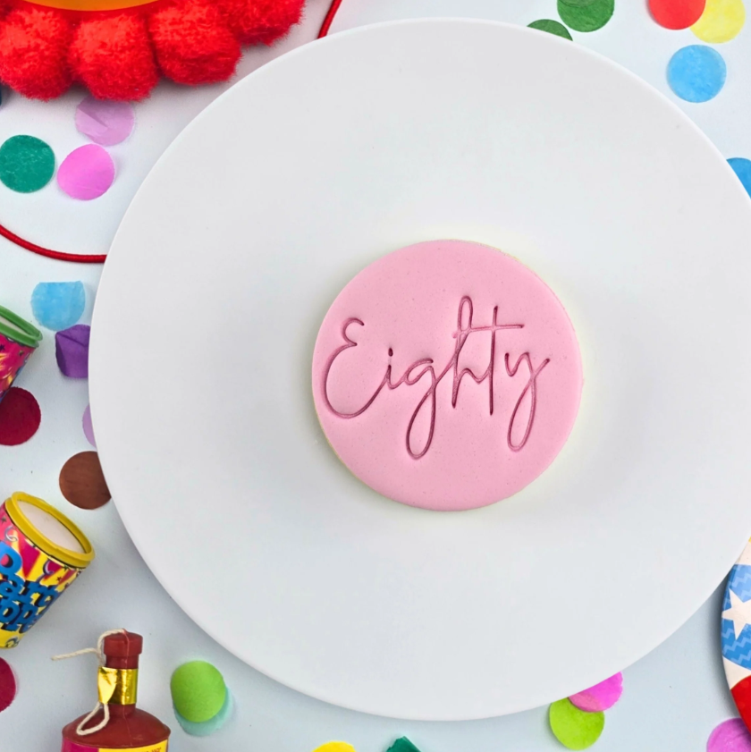 Custom Cookie Cutters - Eighty Embosser