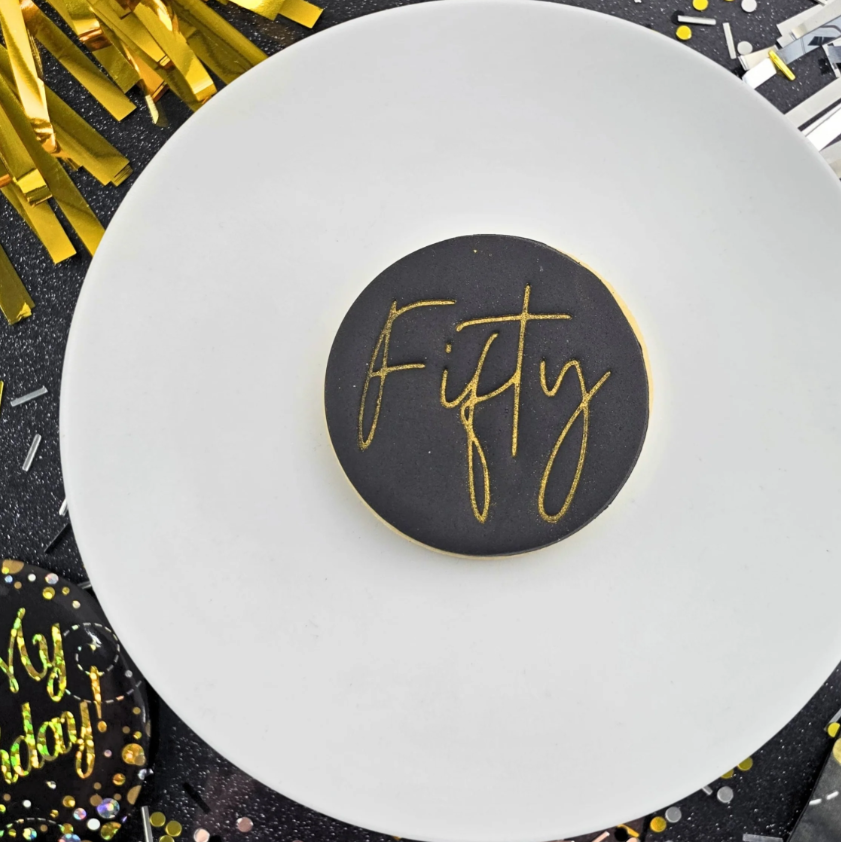 Custom Cookie Cutters - Fifty Embosser