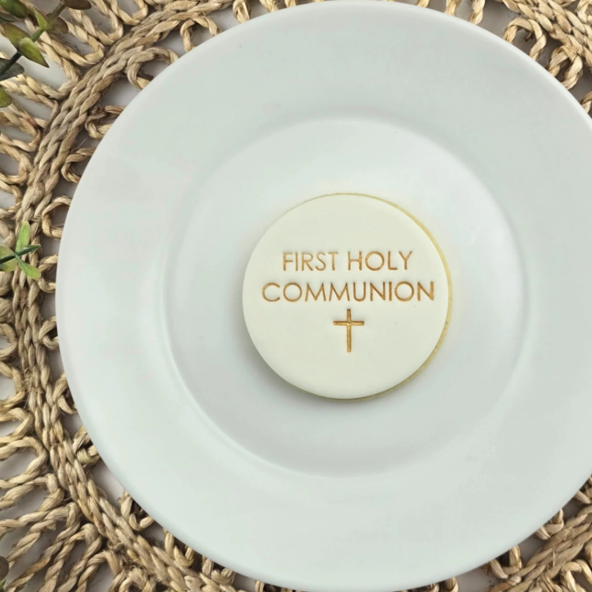 Custom Cookie Cutters - First Holy Communion Embosser 60mm