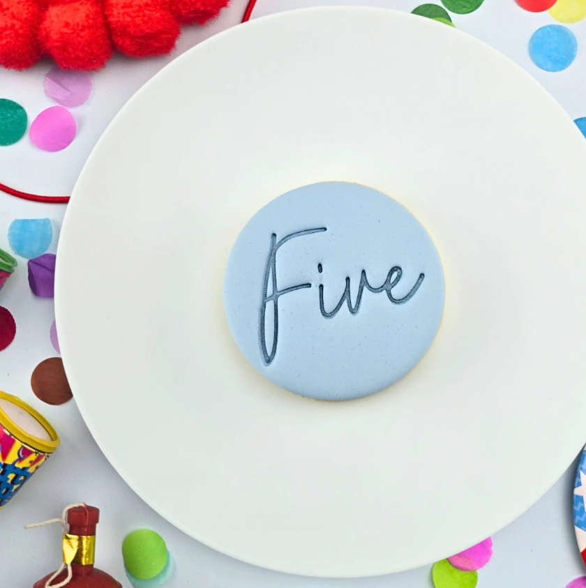 Custom Cookie Cutters - Five Embosser