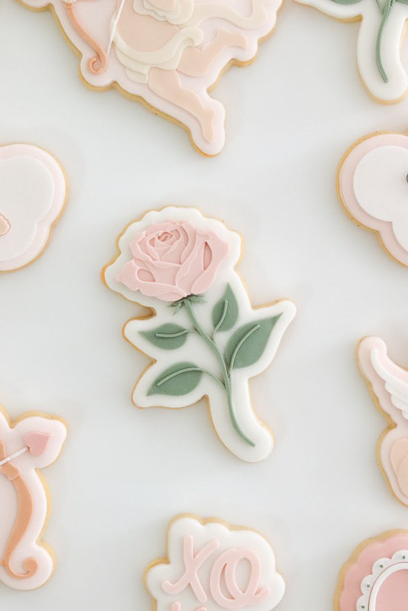 Boss Embossers - Single Stem Vintage Rose Debosser and Cutter