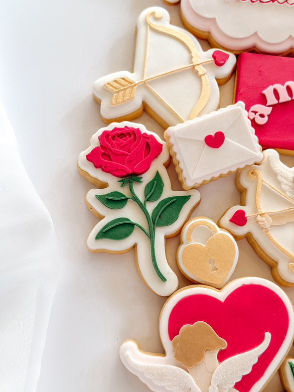 Boss Embossers - Single Stem Vintage Rose Debosser and Cutter