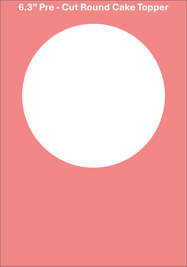 Custom Edible Images - 8" (20cm) Pre-Cut Round Cake Topper