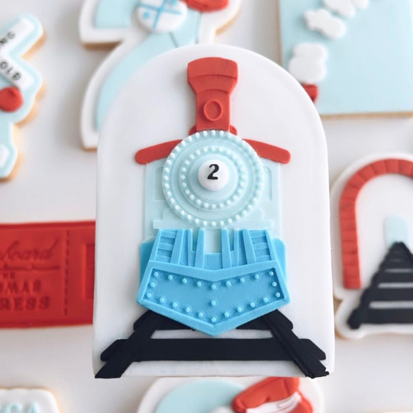 Boss Embossers - Steam Train with Number Set Debosser and Cutter