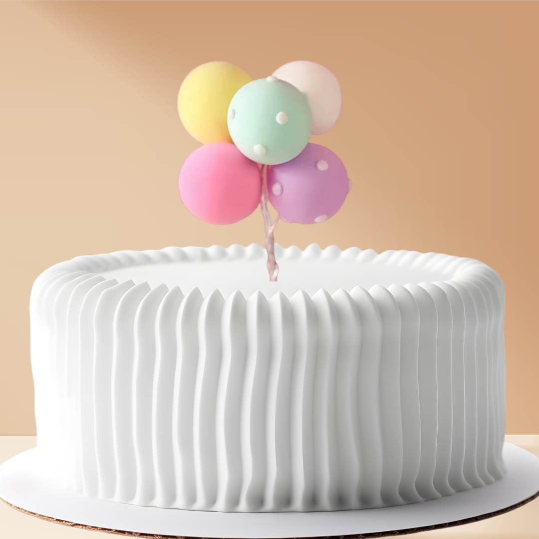 Cake Topper Balloons Pastel
