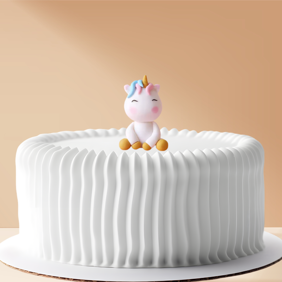 Cake Topper Unicorn Sitting