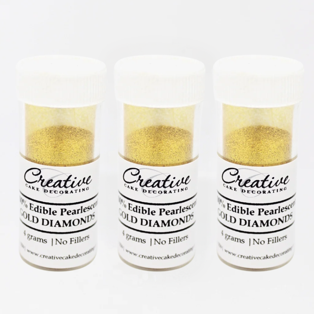 Creative Cake Decorating Dust - Pearl Lustre Gold Diamonds 5g