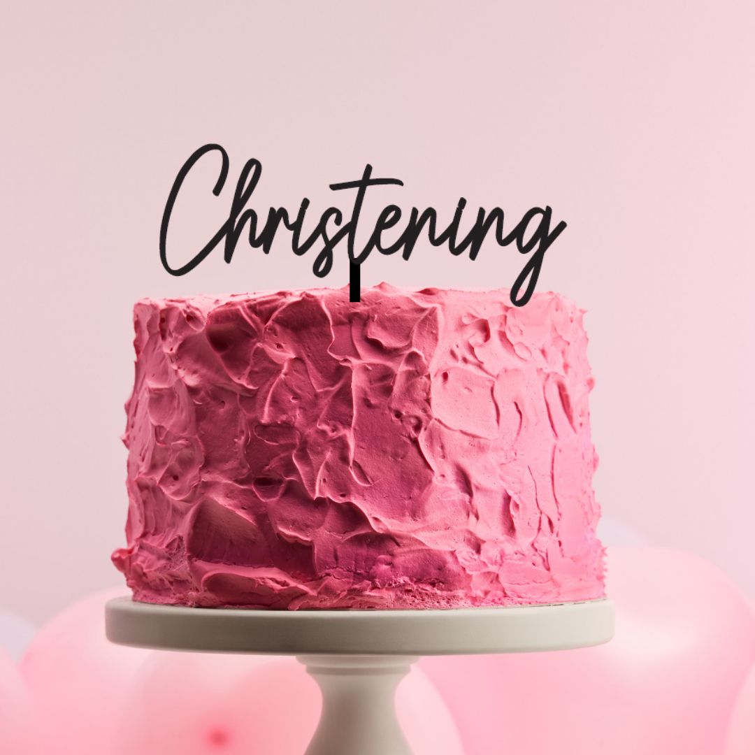 BarleyBoy Creative Christening Cake Topper