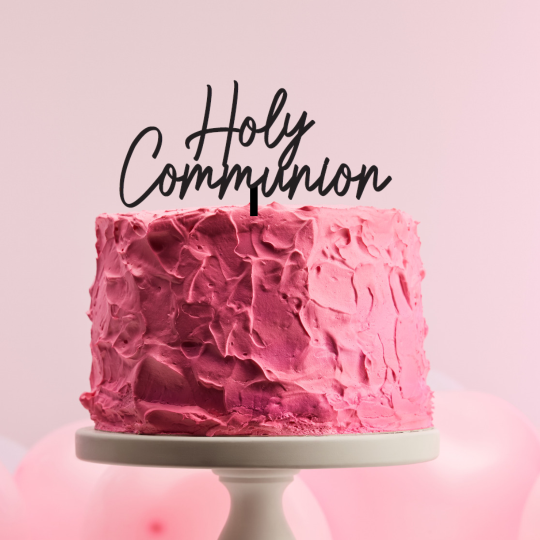 BarleyBoy Creative Holy Communion Cake Topper