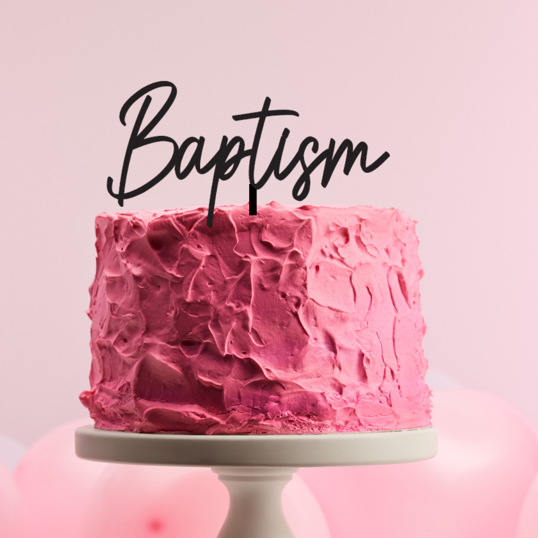 BarleyBoy Creative Baptism Cake Topper