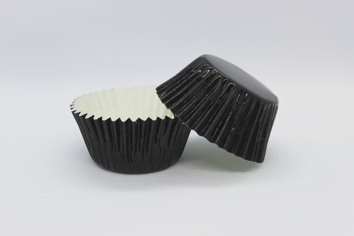 Cupcake Foil Cups 500 Pack - Super 700 Black