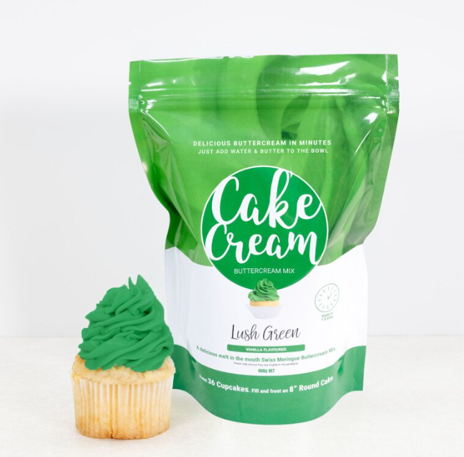 Cake Cream Swiss Meringue Buttercream - Lush Green