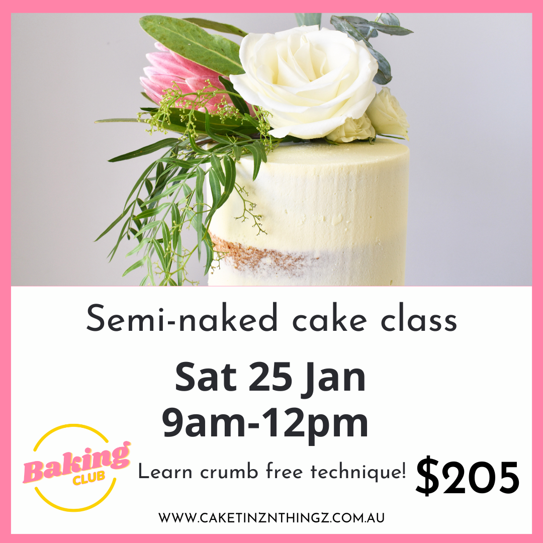 Semi-Naked Buttercream Cake Class