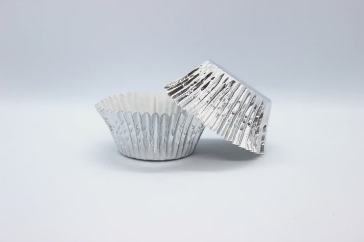 Cupcake Foil Cups 500 Pack - Super 700 Silver