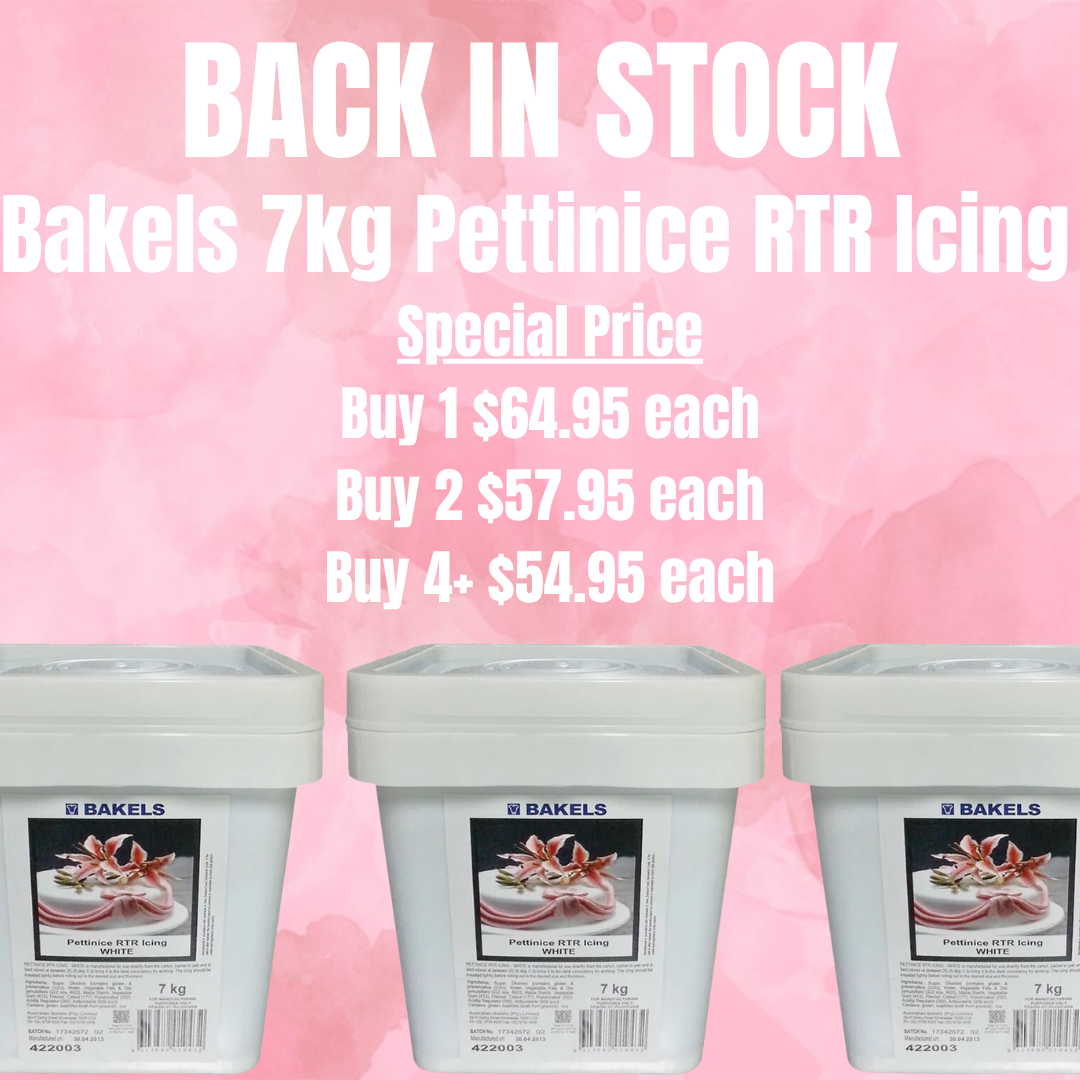 Bakels Pettinice Ready to Roll ( RTR ) Fondant White 7kg - Best Before Date: 10th January 2027