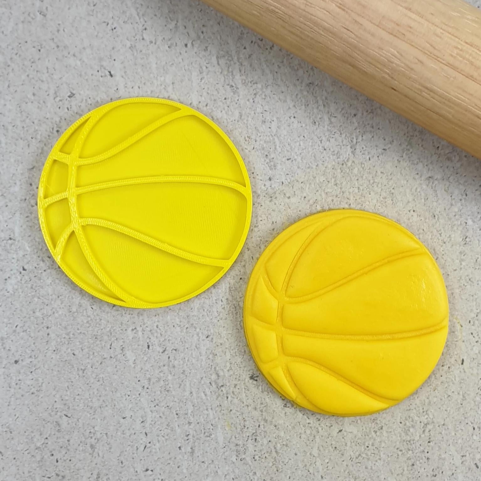 Custom Cookie Cutter Basketball 70mm Embosser