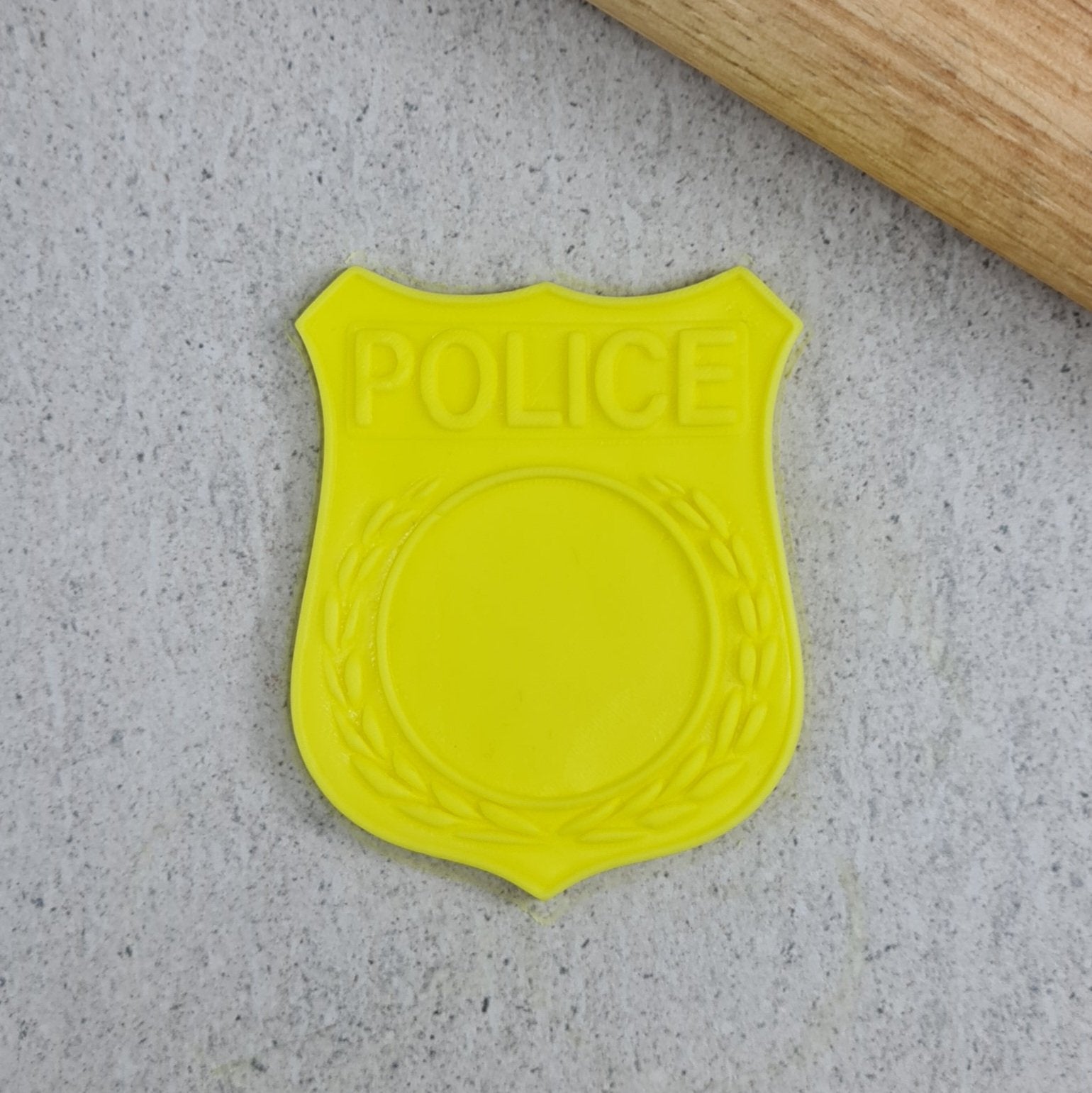 Custom Cookie Cutter Police Badge Cutter and Debosser