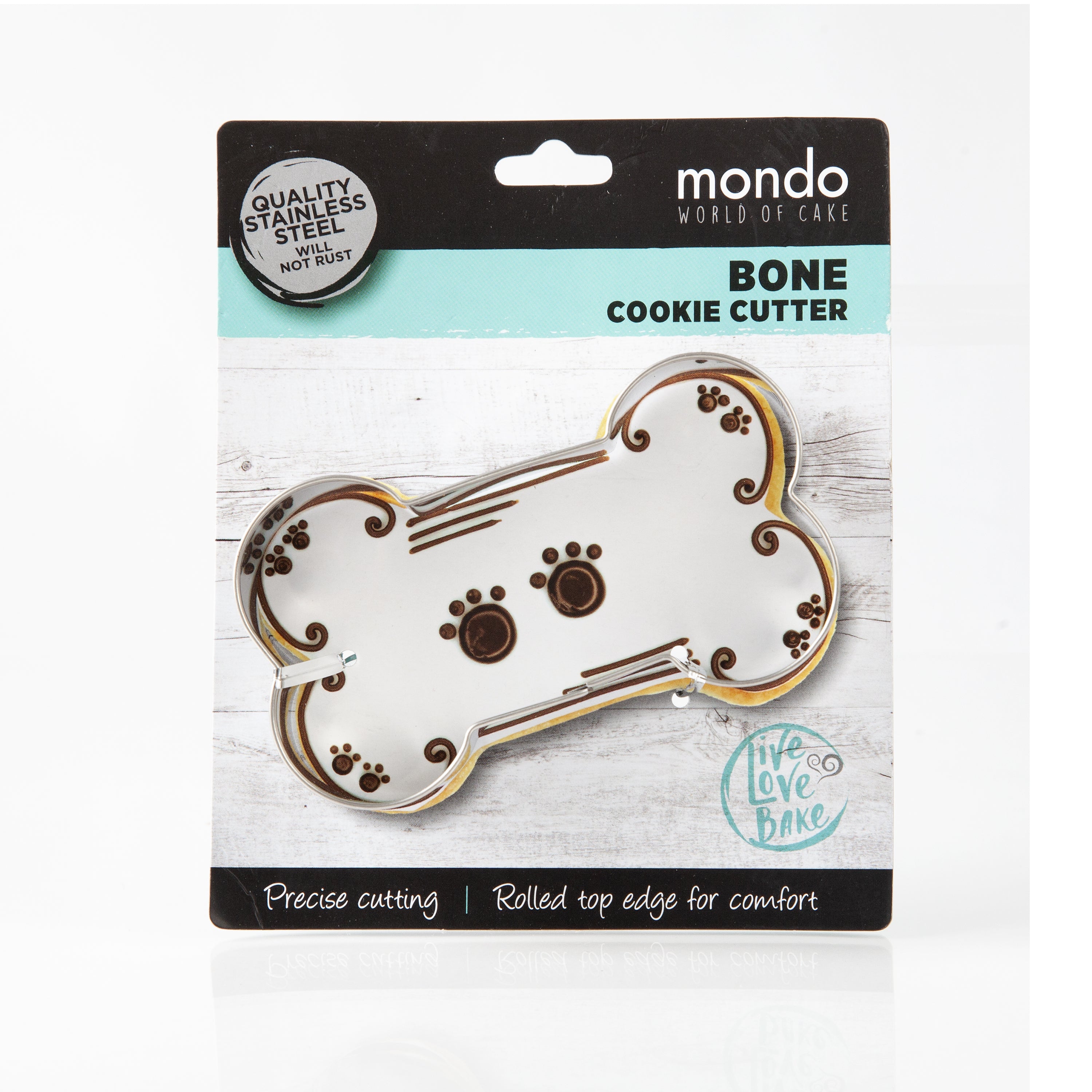 Mondo Large Dog Bone Stainless Steel Cookie Cutter