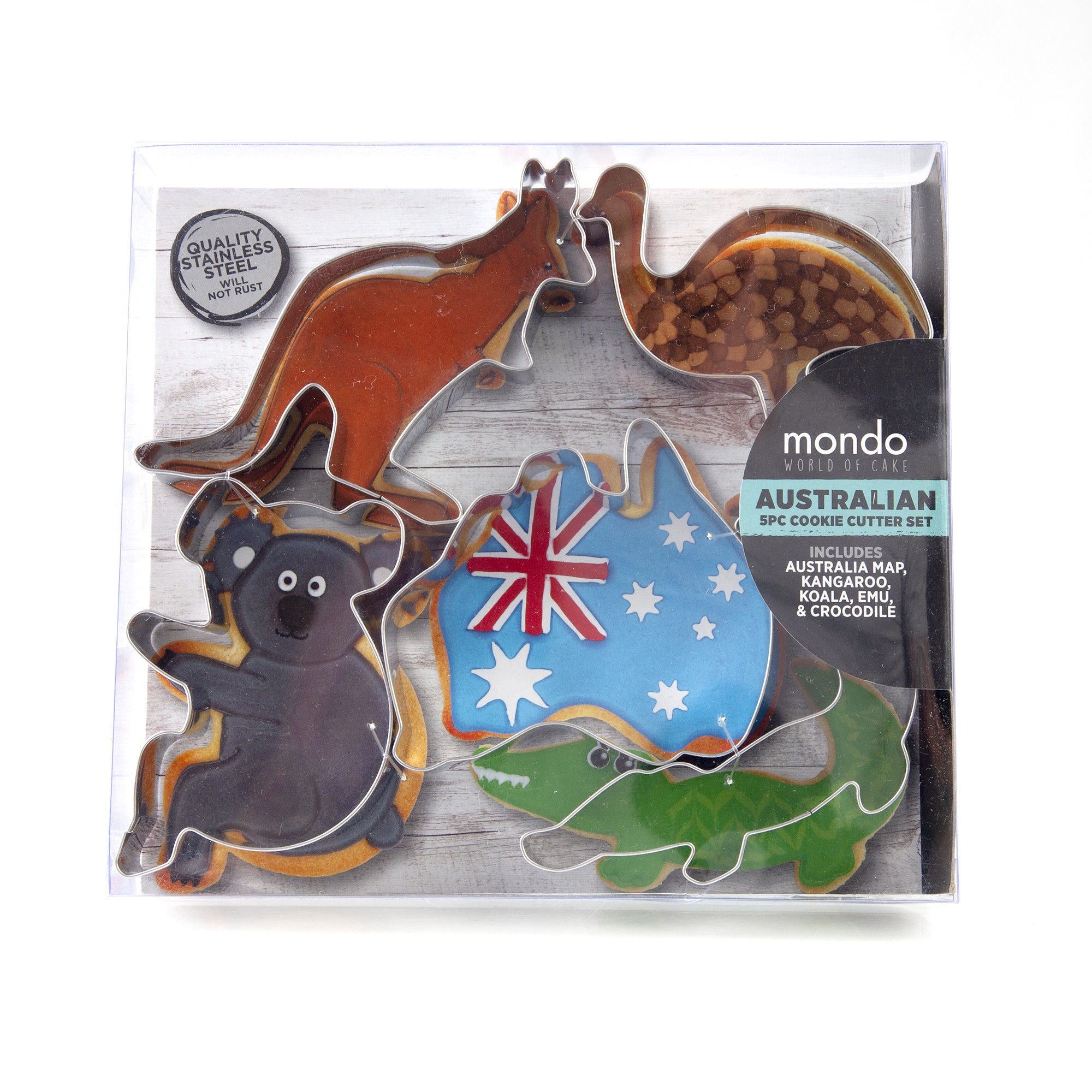 Mondo Australian Cookie Cutter Set (Set of 5)