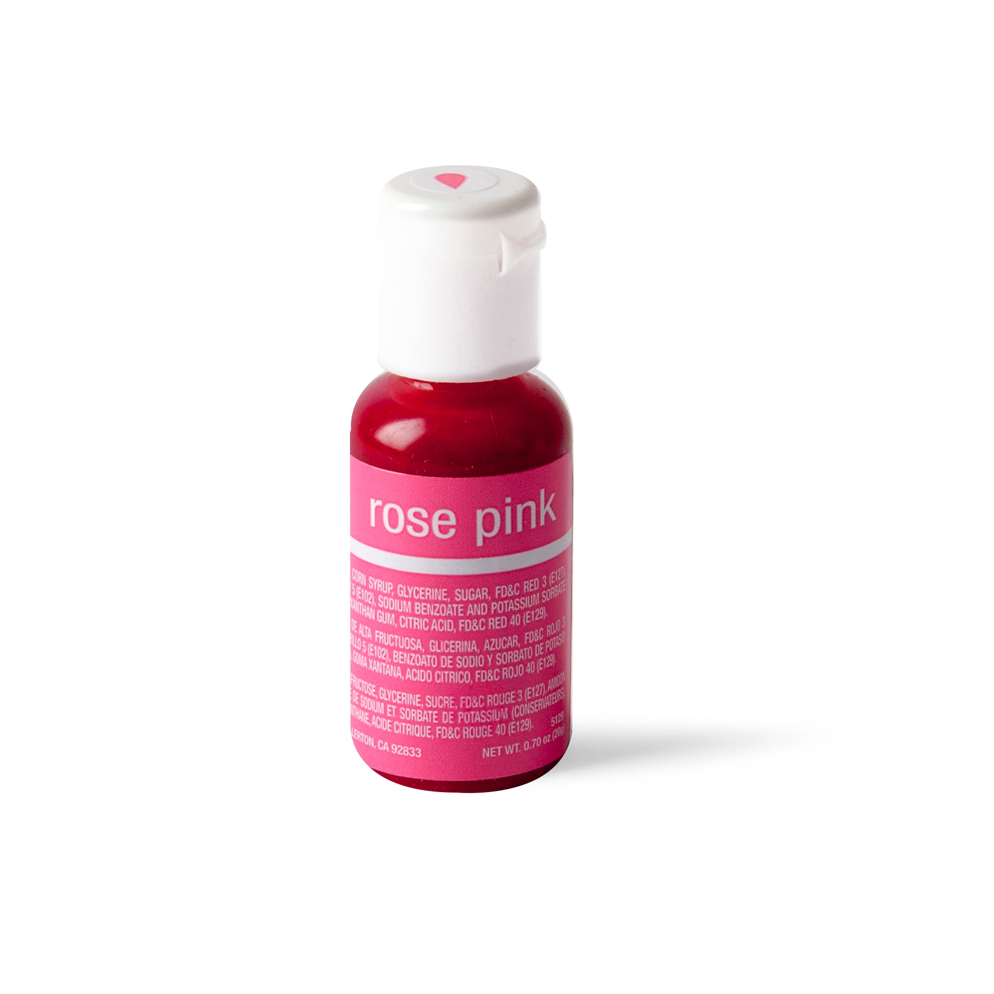 Chefmaster Liqua-Gel Rose Pink 0.7oz/20ml