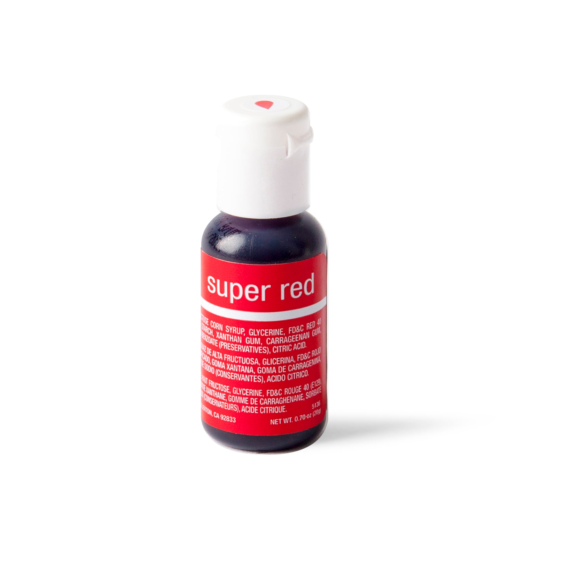 Chefmaster Liqua-Gel Super Red 0.7oz/20ml
