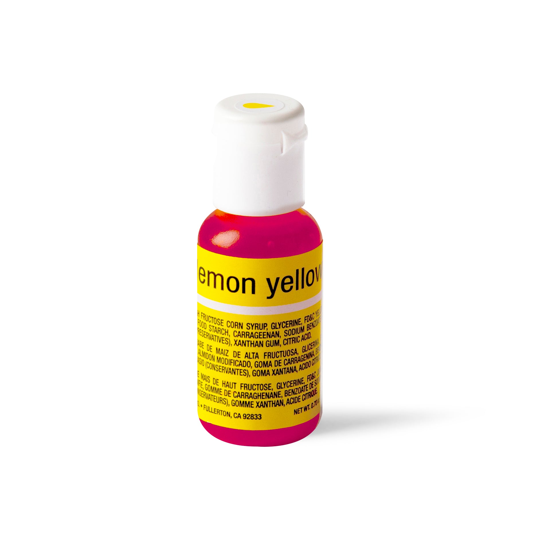 Chefmaster Liqua-Gel Lemon Yellow 0.7oz/20ml