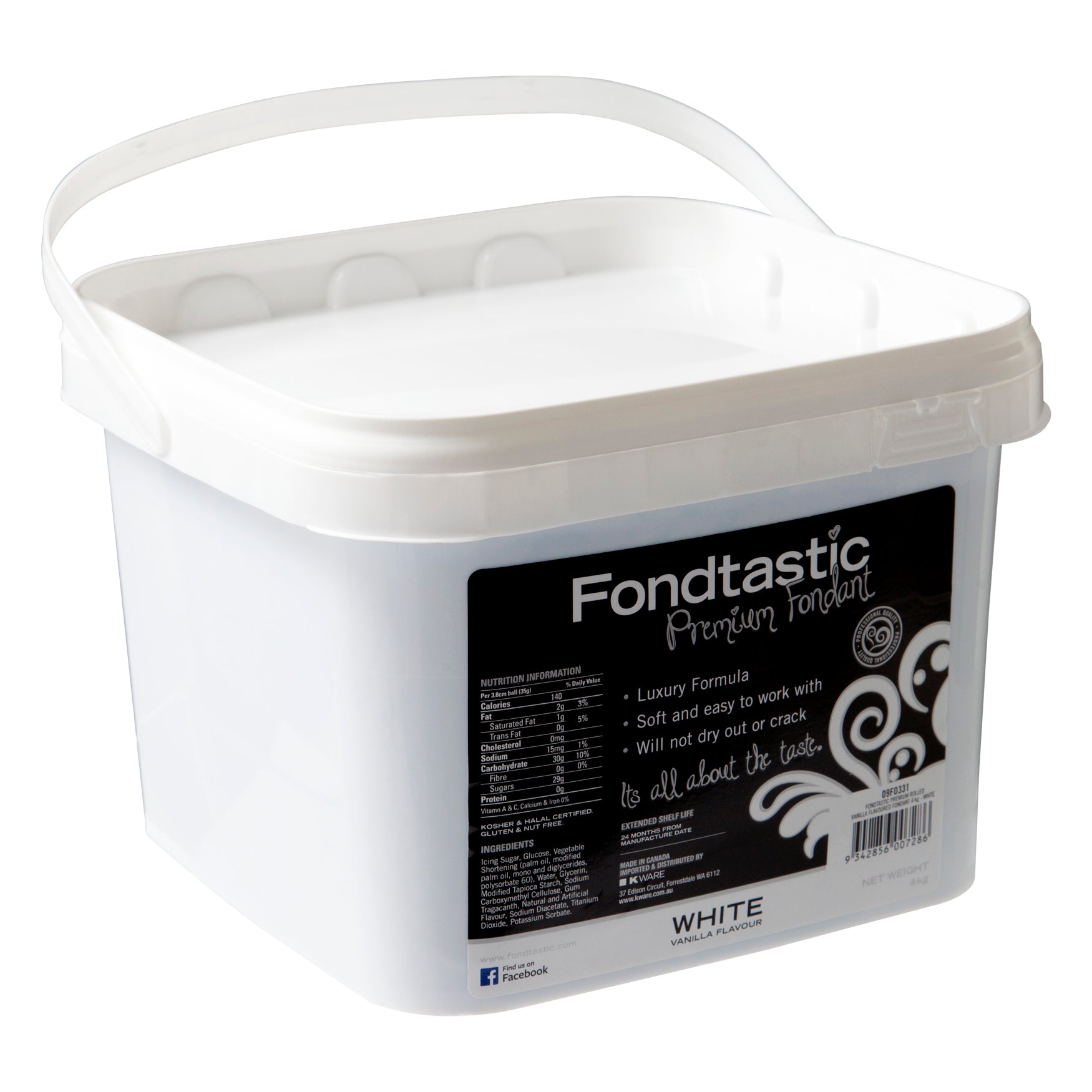 Fondtastic Premium Fondant - White 4kg