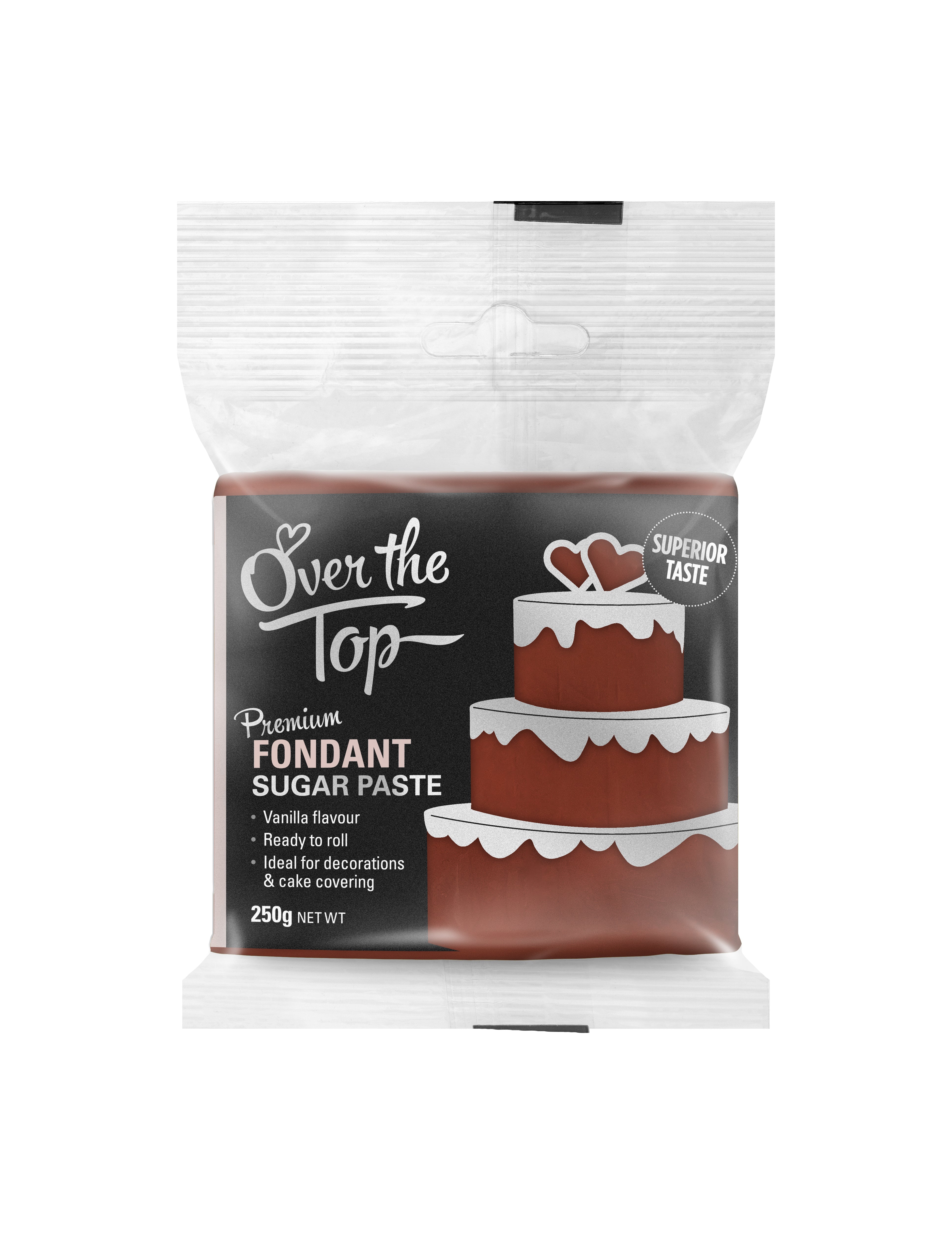 Over the top - Fondant Warm Brown 250g