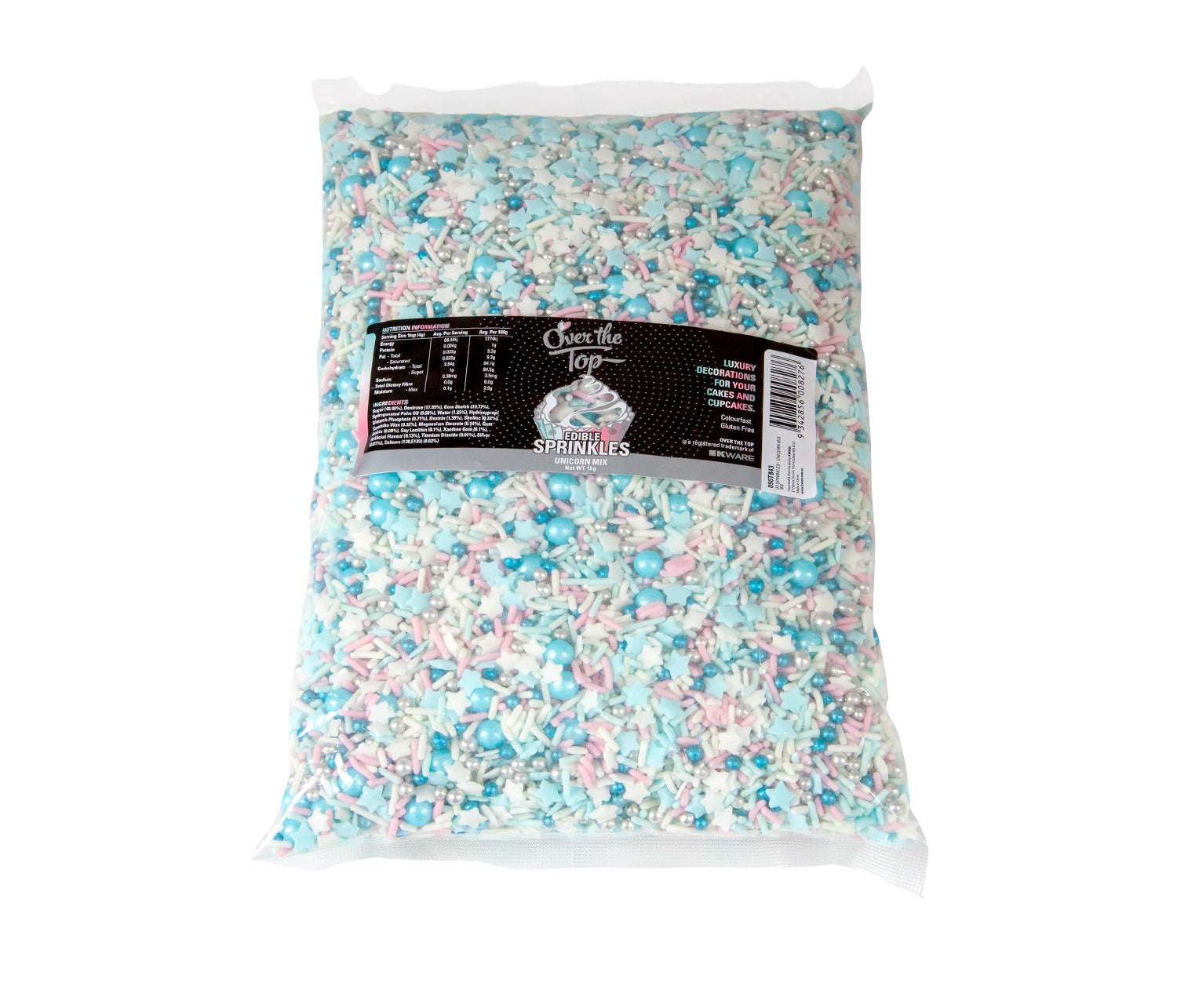 Over The Top Edible Bling Sprinkles - Unicorn Mix 1kg