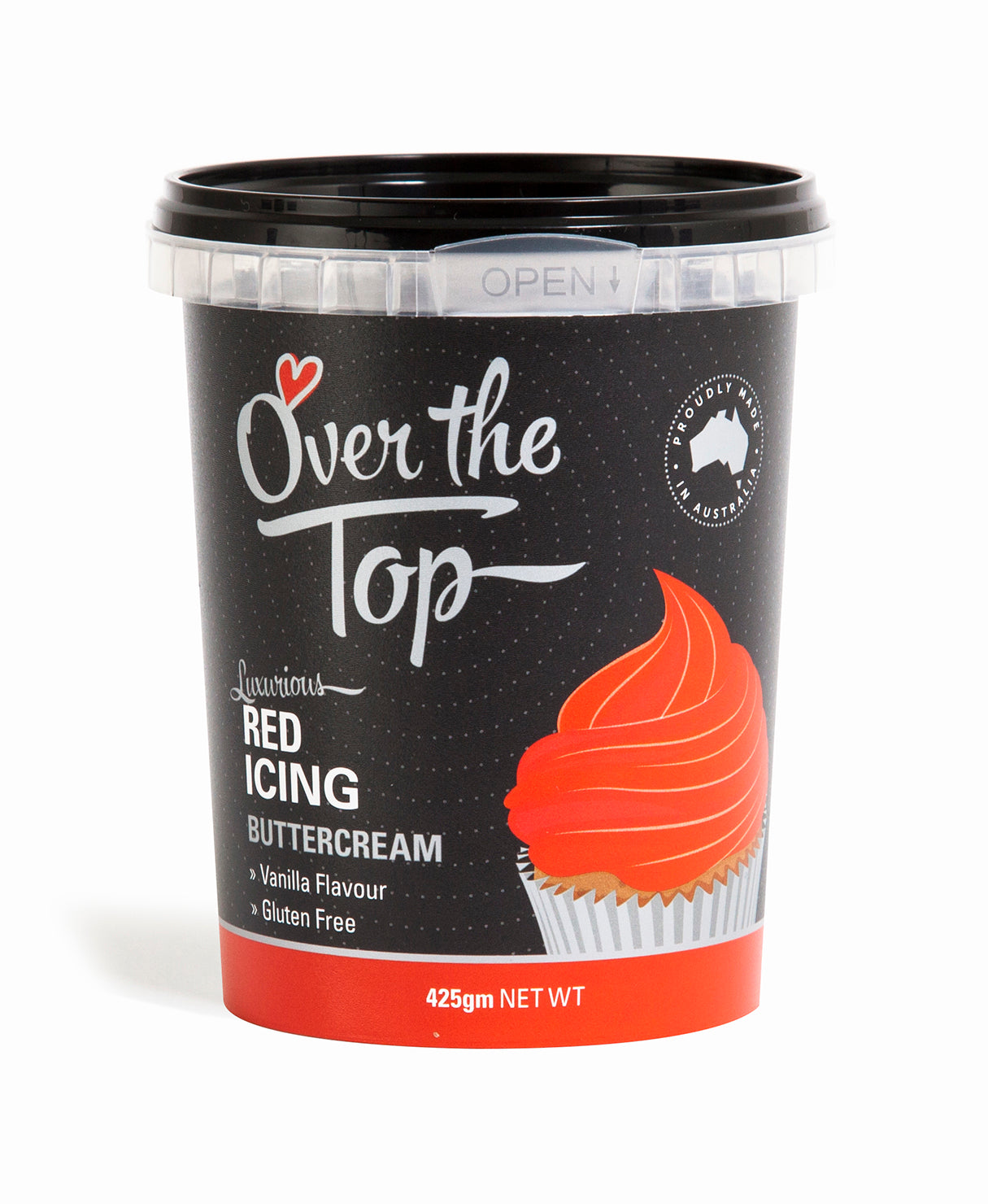 Over the Top - Buttercream Red 425g