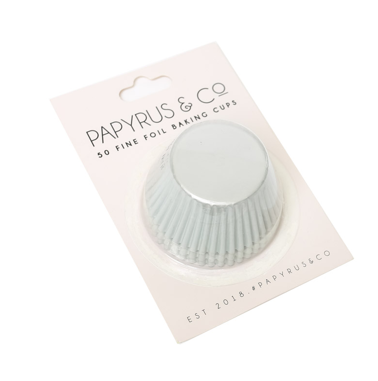 Mini White Foil Baking Cups (50 Pack) - 35mm Base