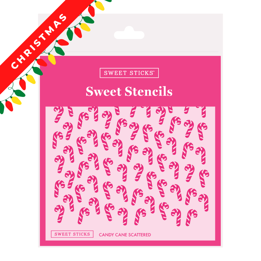 Candy Cane Scattered Sweet Stencils by Sweet Sticks