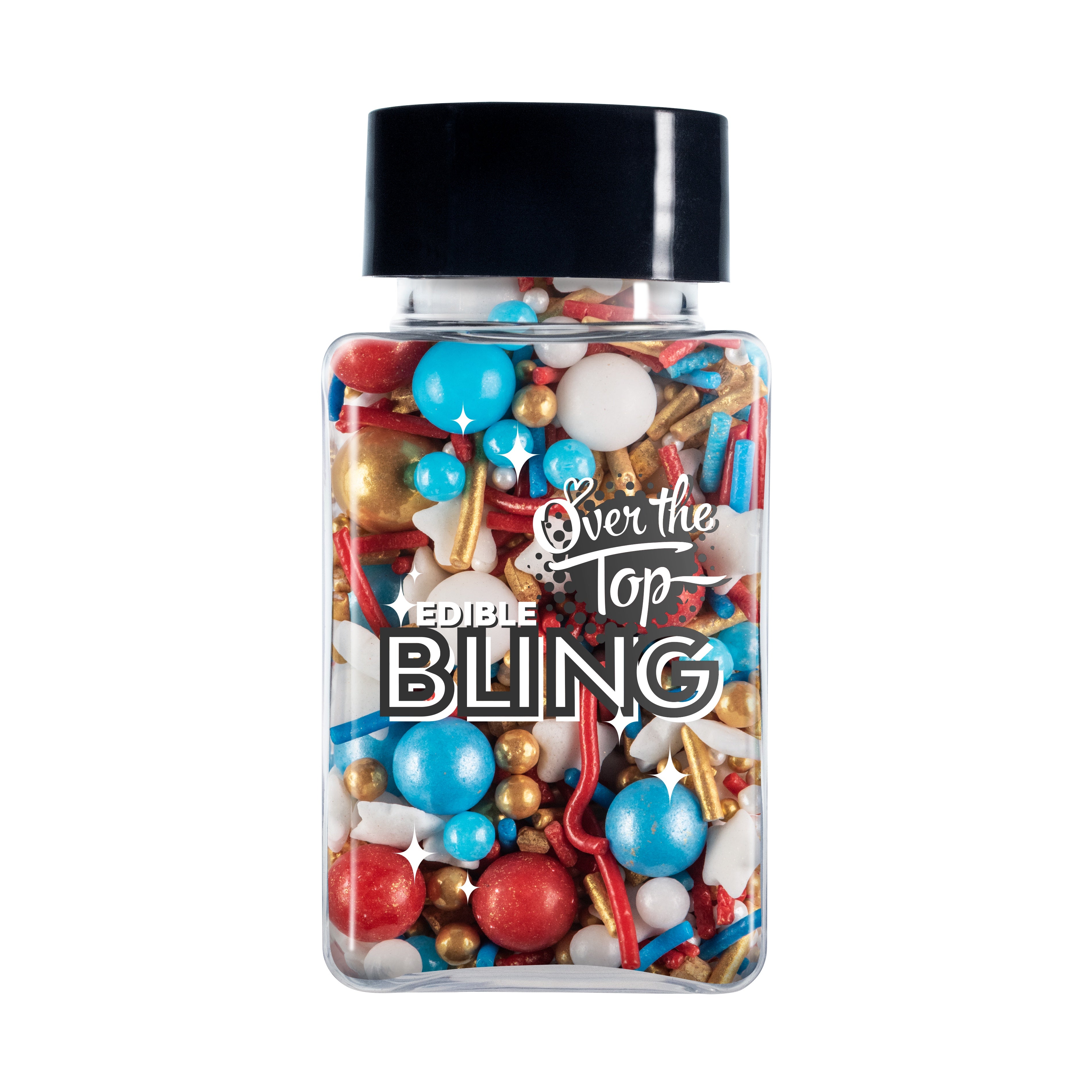 Over The Top Edible Bling Sprinkles - Circus Mix 60g