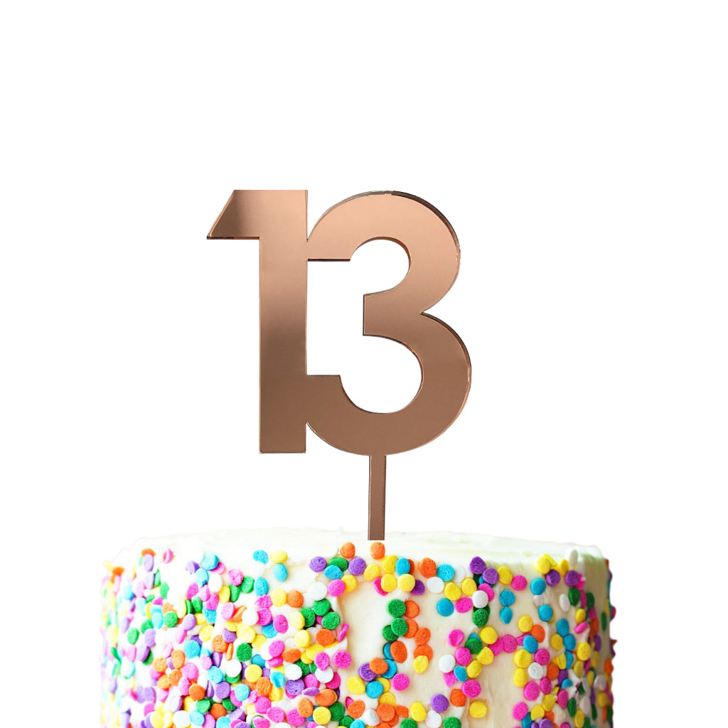 Buy Festiko Rose Gold Glitter 13 Awesome Cake Topper Official 13 Teenager 13  Fabulous Boy, Girl 13 Years Old Happy 13Th Birthday Party Decoration Online  at Best Prices in India - JioMart.
