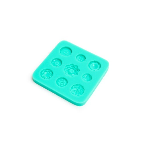 Silicone Mould - Buttons and Flower Centres