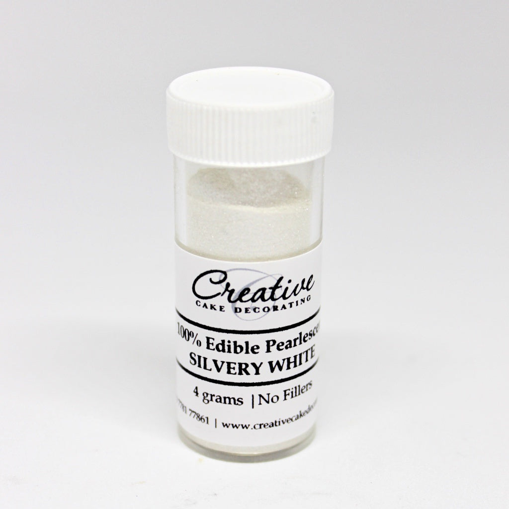 Creative Cake Decorating Dust - Pearl Lustre Silvery White 4g