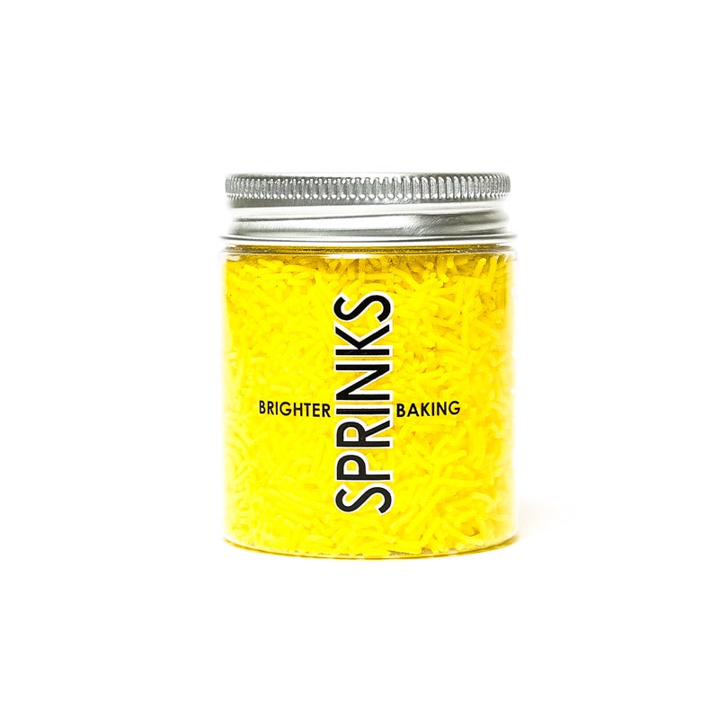 Jimmies Yellow 1mm Sprinkles - Sprinks 60g