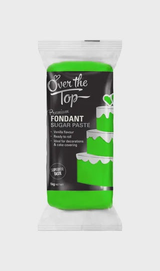 Over The Top - Fondant Grass Green 1kg