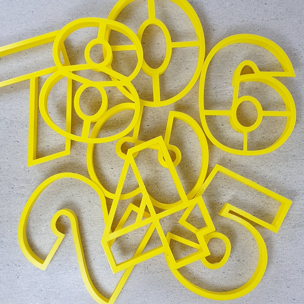 Custom Cookie Cutters Number 2 - (Wide Version) (WS) 76mm