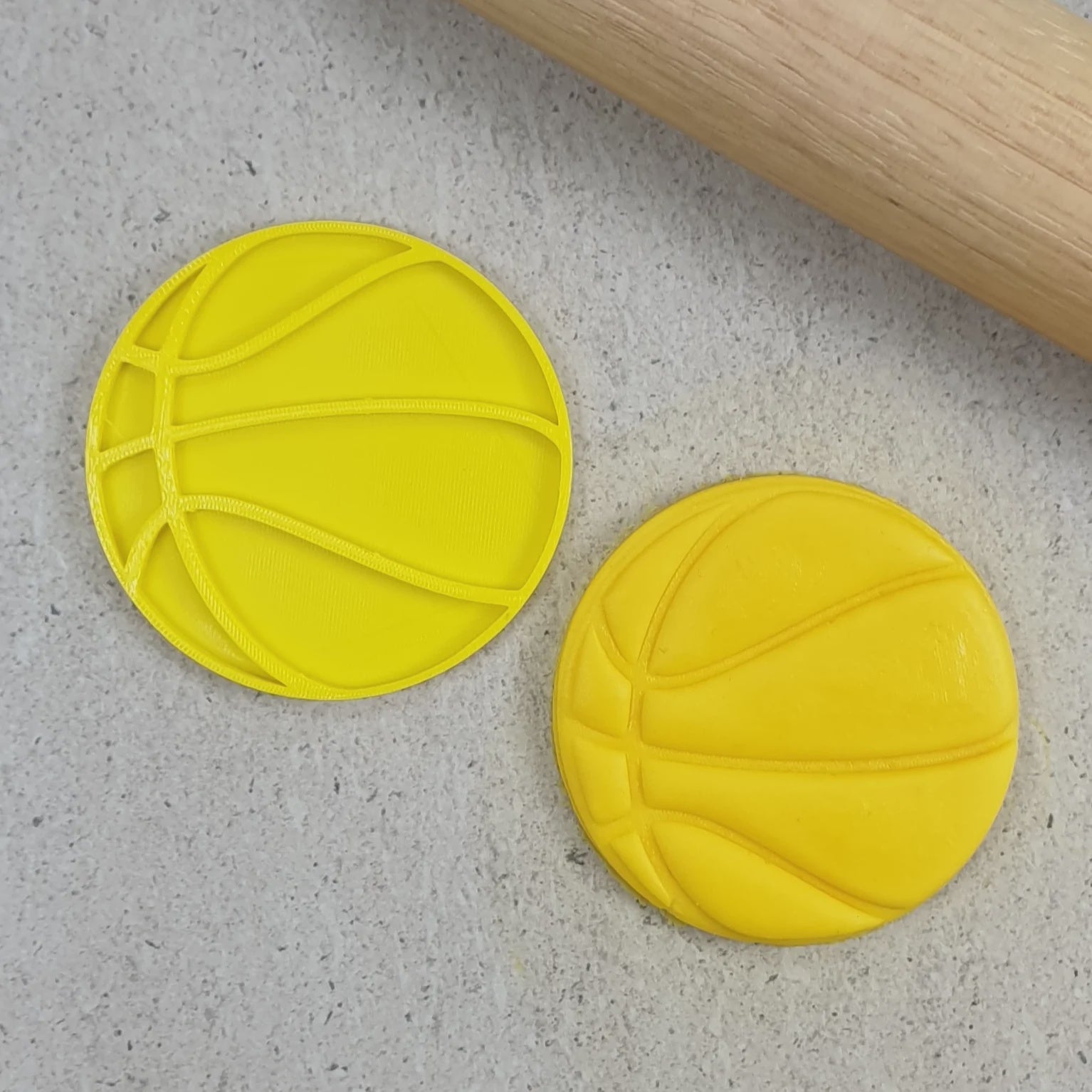 Custom Cookie Cutter Basketball 51mm Embosser & Cutter