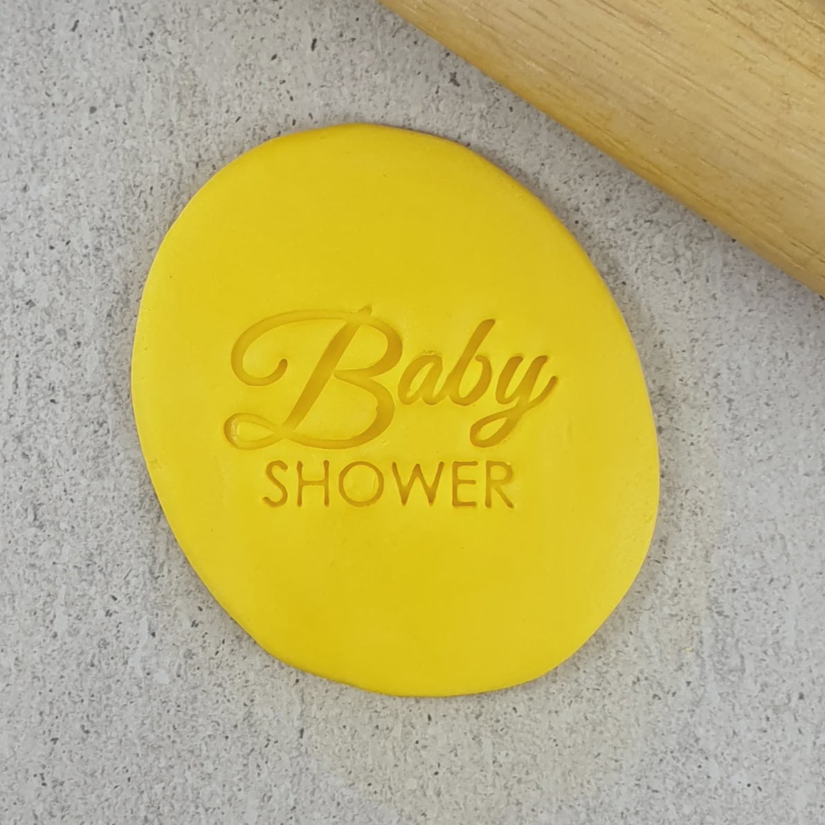 Custom Cookie Cutter Baby Shower V2 Embosser