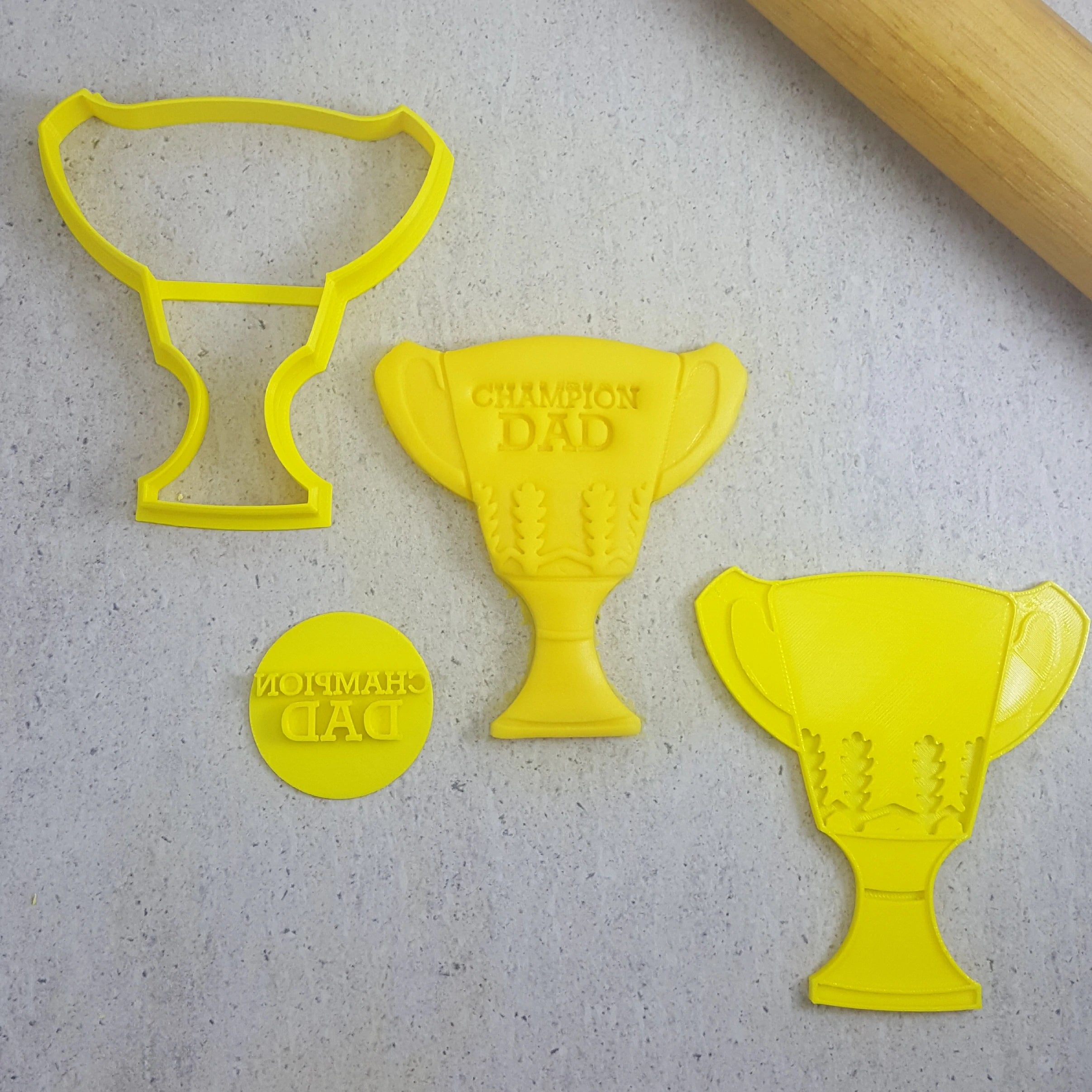 Custom Cookie Cutters AFL Premiership Cup Embosser & Cutter Set