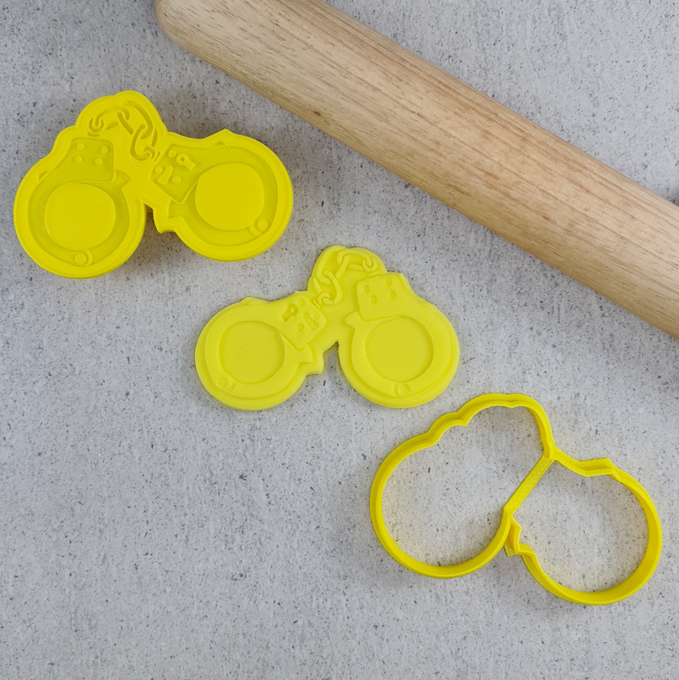 Custom Cookie Cutters Handcuffs Cutter and Debosser