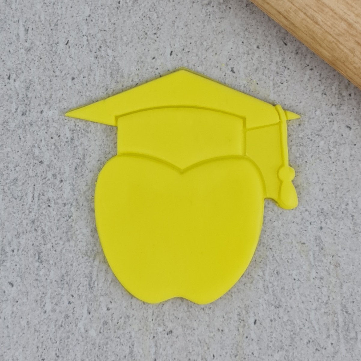 Custom Cookie Cutter Graduation Apple Cutter and 3D Embosser