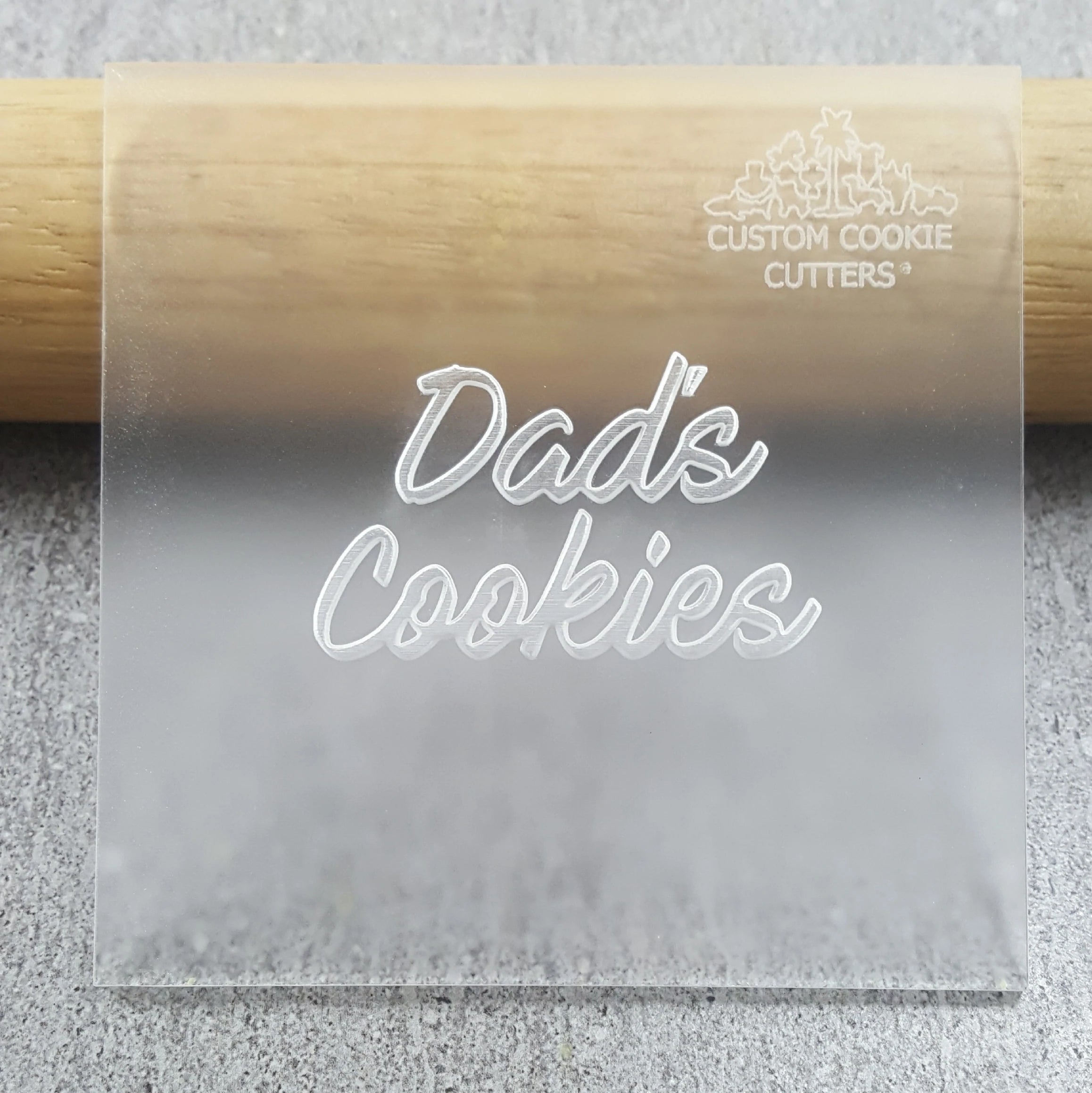 Custom Cookie Cutter Dads Cookies Debosser