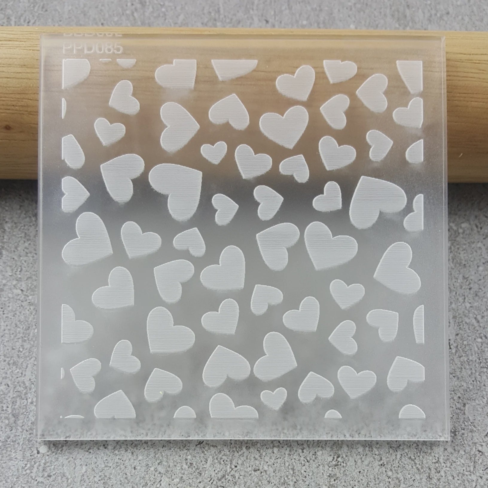 Custom Cookie Cutters Turning Hearts Plate